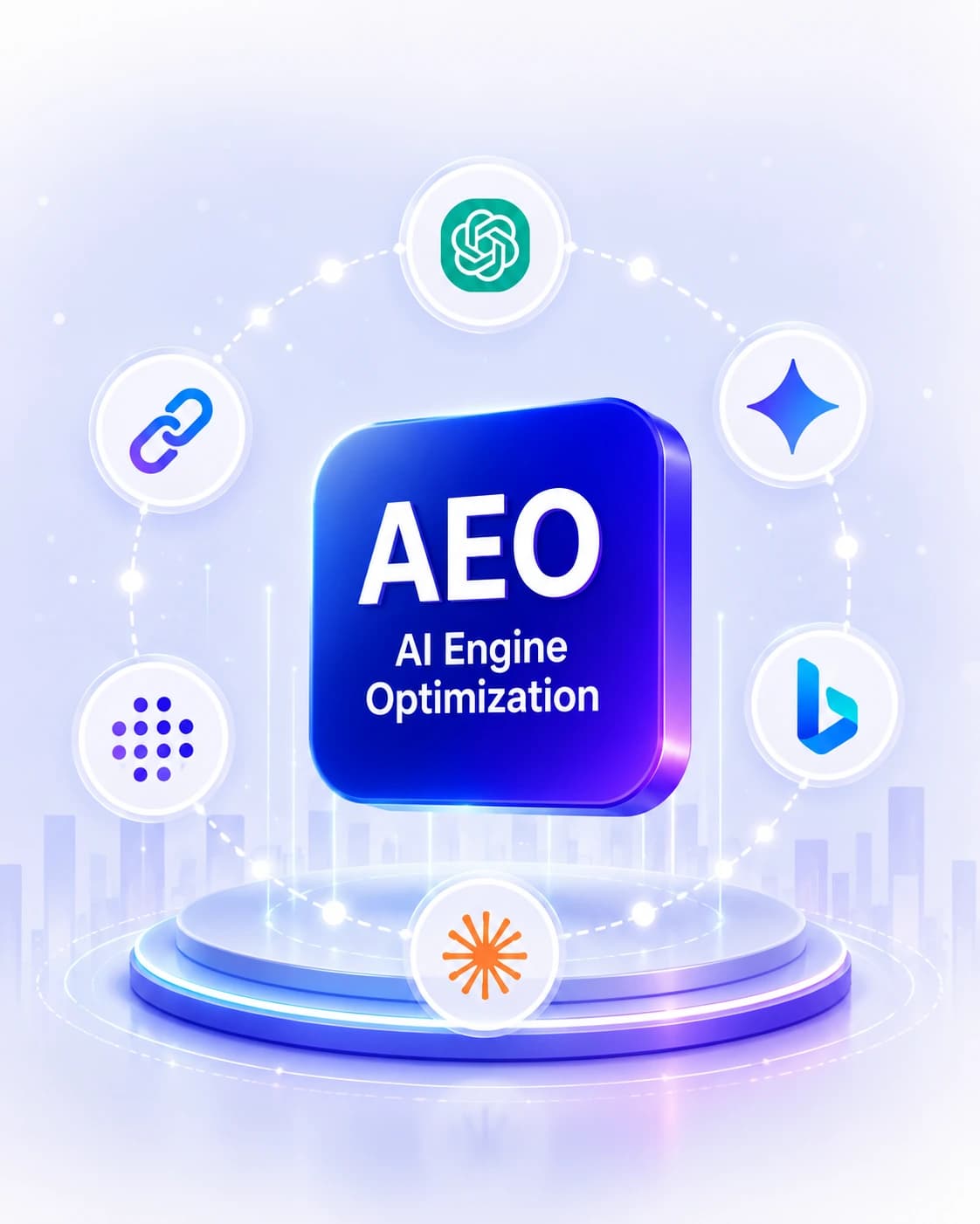 AEO AI Search Optimization showing ChatGPT and Google SGE results