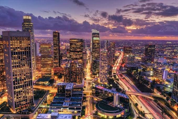 Los Angeles, USA skyline